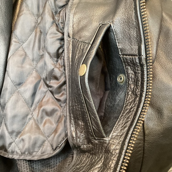 Xelement Classic Leather Motorcycle Jacket - Picture 10 of 16